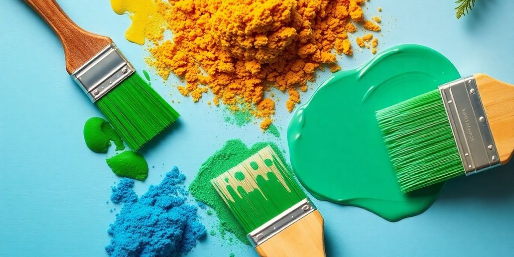 Umweltfreundliche Beschichtungsmethoden mit natürlichen Materialien.